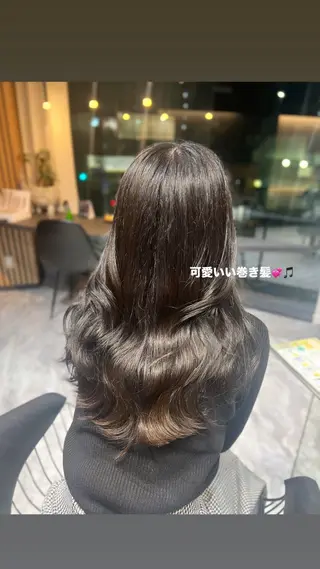 ロング 韓国艶髪/透明感 カラー/ひなののヘアスタイル