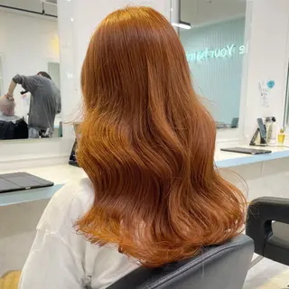 ミディアム カラー 【美髪矯正/絹髪】 🎀hinano🎀のヘアスタイル