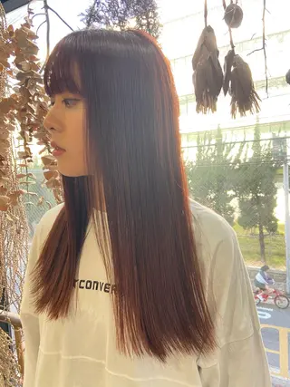 セミロング カラー 松尾太樹 【pia】福岡美容室のヘアスタイル