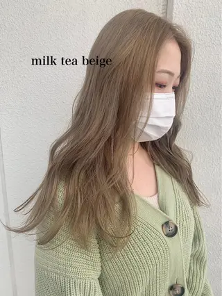 ロング カラー 透明感カラー👑 井上美乃里のヘアスタイル