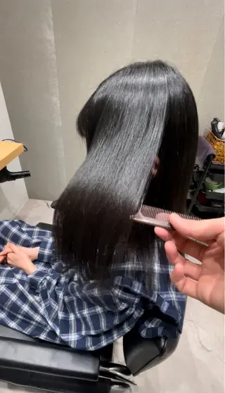 セミロング 髪質改善ヘアケア 艶髪特化/上田のヘアスタイル