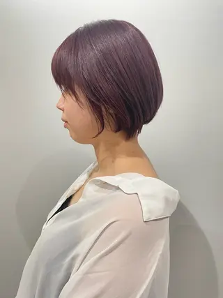 ショート カラー ハイトーン/ボブ /Riimooaのヘアスタイル