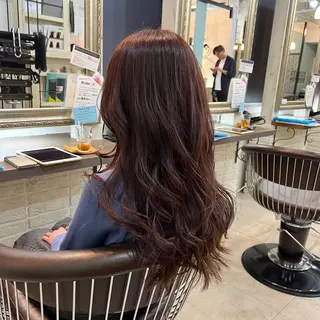 ロング 柔らか透明感カラー ｜ほんのりレイヤー｜のヘアスタイル
