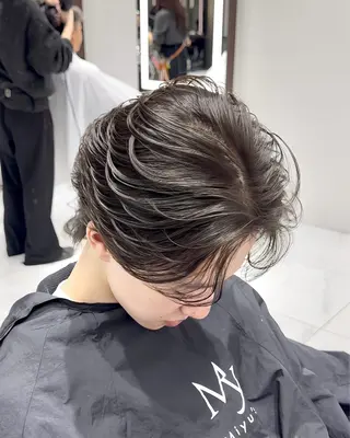 パーマ メンズ 高崎 堅心のヘアスタイル