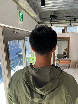 メンズ 艶ボブ🤎ボブパーマ 透明感カラー\メンズのヘアスタイル