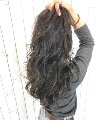 ロング カラー ヘアアレンジ 🟦メンズパーマ🟦 横浜駅｜小上馬淳司のヘアスタイル