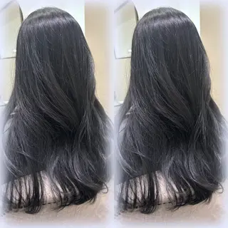 ロング カラー 猪妻 采蘭のヘアスタイル