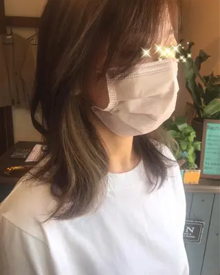 セミロング カラー Ray hair 春日部のヘアスタイル