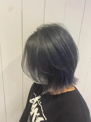 ミディアム カラー 根津 友輔のヘアスタイル