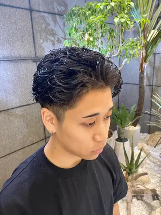 パーマ メンズ 酸スト/フェザー パーマ/三谷海斗のヘアスタイル