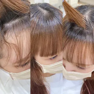 ミディアム カラー パーマ ヘアアレンジ マツエク・マツパ 透明感カラー🫧ヘア セット🫧松本菜月の眉毛・アイブロウイメージ