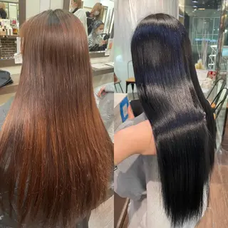 ロング カラー 髪質改善 ネイル コトミ🐸のヘアスタイル