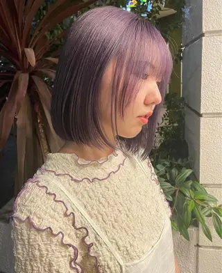ショート カラー 韓国ヘア💇🏼 kanonのヘアスタイル