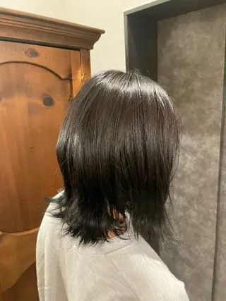 ミディアム カラー 🍁ロングパーマドラ イパーマ🍁陸来のヘアスタイル