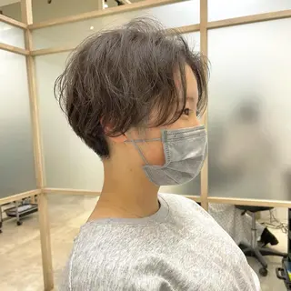 ショート カラー パーマ ショートヘア相談所✨ 澤里大のヘアスタイル