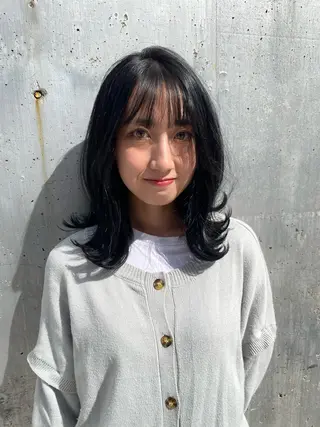 ミディアム カラー 山田 晃輔のヘアスタイル