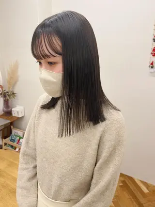 ミディアム カラー 西山 紗耶香🪽 透明感カラー/ボブのヘアスタイル