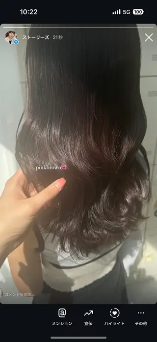 カラー noa🎀美髪縮毛/ 透明感カラーのヘアスタイル