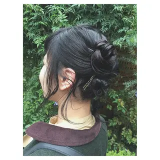 ミディアム ヘアアレンジ マツエク・マツパ センスをお届けします 大谷将生infpのヘアスタイル