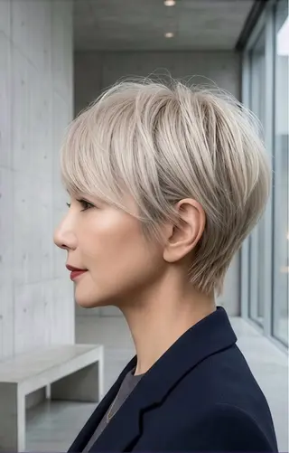 ショート カラー M.SLASH 辻 孝志のヘアスタイル