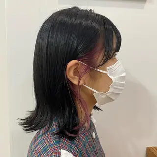 ミディアム カラー 🪭risa 暖色/レイヤー🪭のヘアスタイル