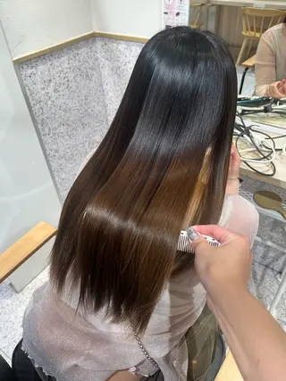 ロング 髪質改善&艶カラー/ ほんだあみ (♡)のヘアスタイル