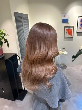 ロング カラー HANAME 原宿美容室のヘアスタイル