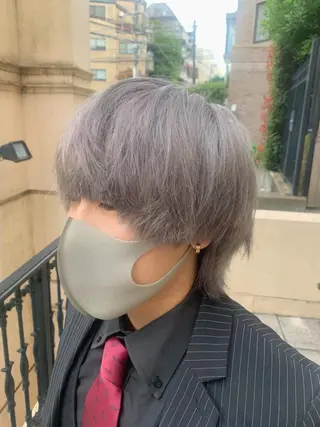 ミディアム カラー メンズ ‪🌿パーマ大好評 メンズ特化🌿ワタルのヘアスタイル