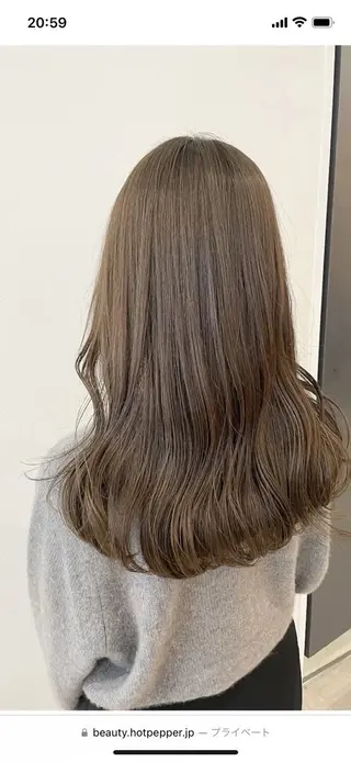 ロング カラー 似合わせ 顔周りYUUGAのヘアスタイル