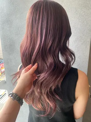 ロング カラー レディースカット/ シュドウヒナタ🐰のヘアスタイル