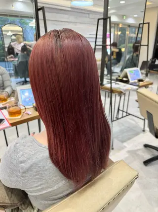 ロング カラー ブリーチなしwカラー /艶カラー/oukaのヘアスタイル