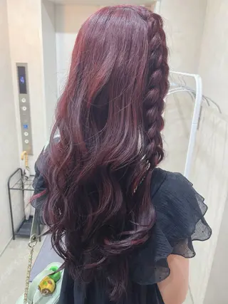 ロング カラー ヘアアレンジ uniqueKOBE /MAYUKAのヘアスタイル