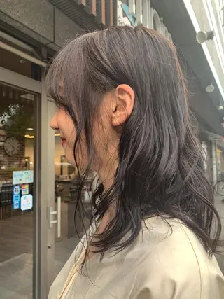 セミロング イワタ マハ/ minim hairのヘアスタイル