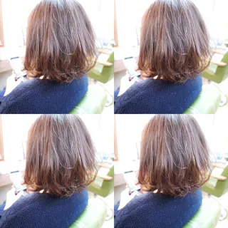 ミディアム カラー ヘアアレンジ 🟦髪質改善6年 💊YAMAMOTOのヘアスタイル