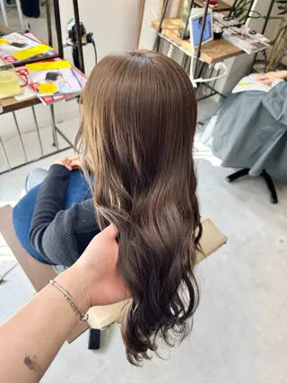 ロング カラー ブリーチなしwカラー /艶カラー/oukaのヘアスタイル