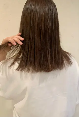 セミロング メンズ 落合希 Olivebeigeのヘアスタイル