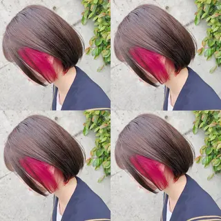 ショート カラー ヘアアレンジ メンズ キッズ 💟Chloe原宿店 🩶ハイトーンのヘアスタイル