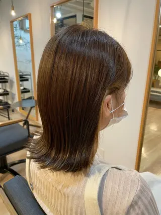 ミディアム カラー 長瀬 友樹のヘアスタイル
