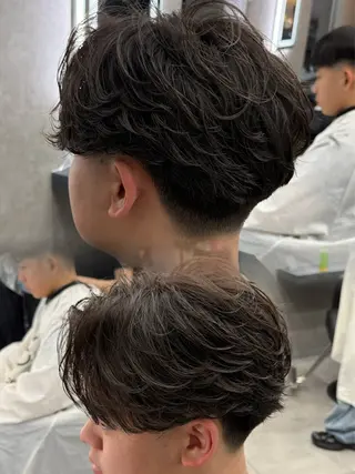 ショート カラー パーマ メンズ メンズ特化 👑YUTAのヘアスタイル