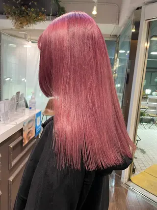 セミロング カラー 韓国ヘア🦋 MIYUのヘアスタイル