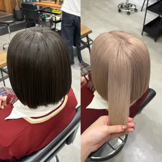 カラー ENA💗NEXT /ハイトーンエクステのヘアスタイル