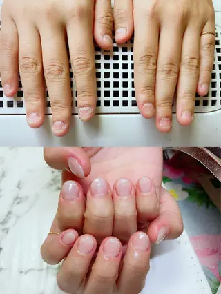 ロング カラー ネイル Q Free nailsのネイルデザイン