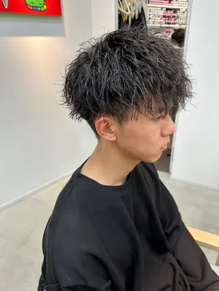 ショート パーマ メンズ 似合わせショート×透 明感/やじまたかしのヘアスタイル