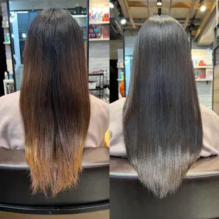 ロング カラー 当日予約OK⭕️ 佐藤太一のヘアスタイル