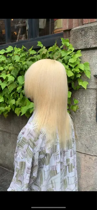 ロング カラー れい🫧 ハイトーン特化のヘアスタイル
