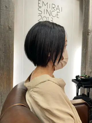 ショート くせ毛カット終着点 カワサキトオル溝の口のヘアスタイル