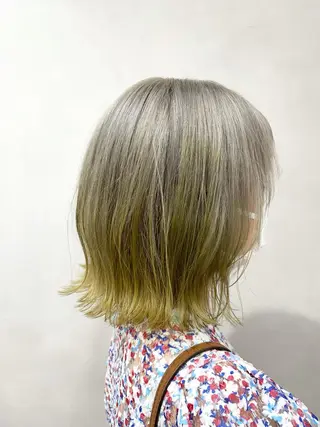 ショート カラー 🔷ダブルカラーハイ トーン🔷櫻井走のヘアスタイル