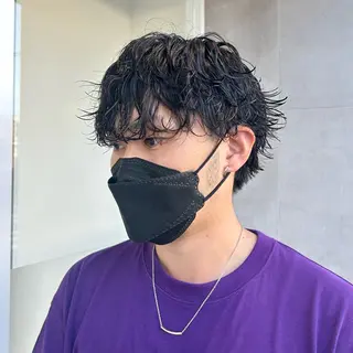 メンズ 韓国メンズ特化 パーマSatskiのヘアスタイル