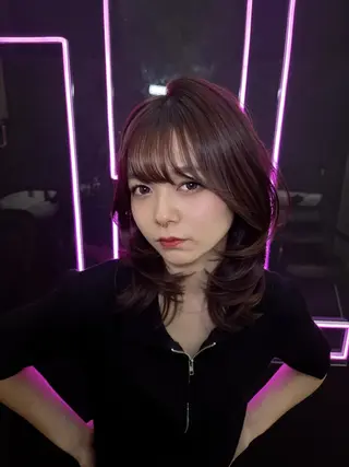 ミディアム カラー Maison Halu YUKIのヘアスタイル