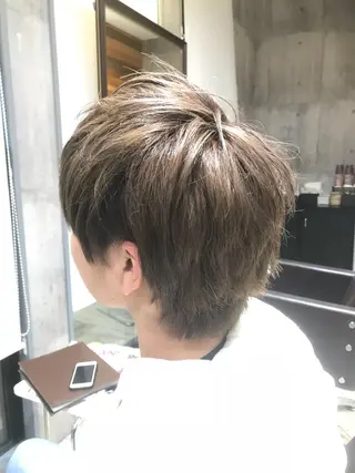 ショート カラー パーマ ヘアアレンジ メンズ キッズ ネイル マツエク・マツパ EnBlesS西宮 マンツーマン神道有基のヘアスタイル